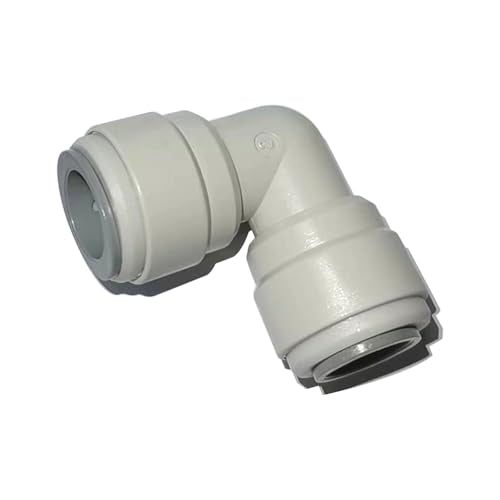 Acetal Copolymer 1/2" Tube OD Tube Fitting, Reducing Union Elbow Connector, Push to connect for RO water filter system parts (pack of 5) - style: 1/2 to 1/2 o.d. elbow union