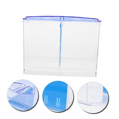 VANZACK Fish Breeding Box Transparent Isolation Tank for Fry and Adult Fish Temperature Control Incubator Durable Guppy Nursery with Easy Viewing for Aquariums
