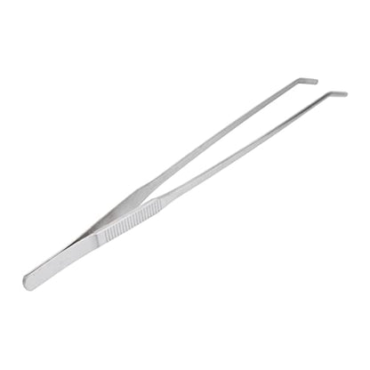 Angoily 27cm Curved Tip Stainless Steel Tweezers for Aquarium Plant Tweezers Fine Tip for Fishtank Cleaning Tools