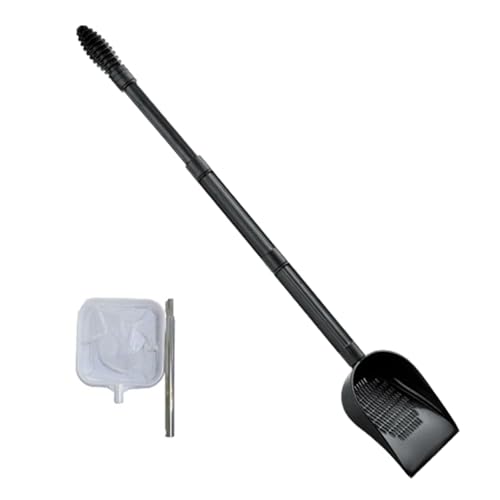 Aquariums Gravels Sand Shovel with Fishing Net Fishtanks Tool with Ergonomic Handle Sifter Multifunctional Gravels Scoops