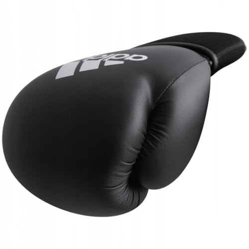 Adidas Boxing Home Training Kit - Pair of Gloves and Mitts 2pc Set for Adult & Kids, for Boxing, Punching Bag, Kickboxing, MMA, and Training, Black White