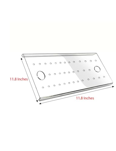 Acrylic Aquarium Cover, Fish Tank Lid, Smooth Edges, for Aquariums, Reptile Enclosures and Turtle Tanks(11.8x11.8 Inch) - size: 11.8x11.8 Inch