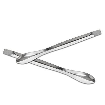 Piutouyar 15 Pcs 3 in 1 Lab Spoon Micro Lab Spatula Stainless Steel Lab Scoop for Reagent Sampling, Mixing, Measuring 105/125/140mm for a Set - size: 3 in 1 Lab Spoon