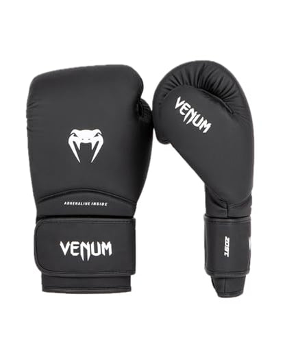 Venum Contender Boxing Gloves - color: Black/White, size: 12-Ounce, style: Contender 1.5