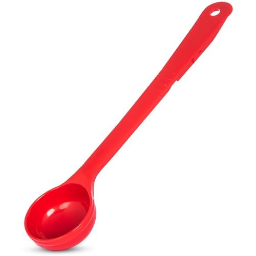 Carlisle FoodService Products Measure Miser Plastic Measuring Spoon with Long Handle, 2 Ounces, Red (Pack of 12) - color: Red, size: 2 Ounces (Pack of 12), style: Solid Long Handle