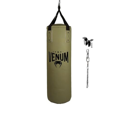 Venum Origins Punching Bag (Ceiling Mount Included) - color: Khaki/Black