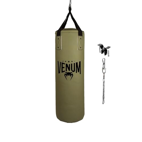 Venum Origins Punching Bag (Ceiling Mount Included) - color: Khaki/Black