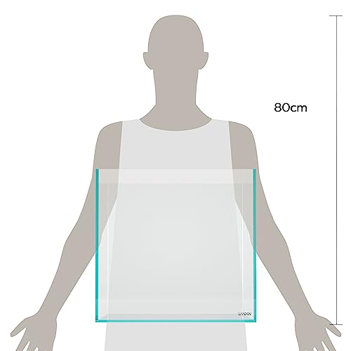 15.6 Gallon Cube Rimless Low Iron Aquarium Tank,15.7" L × 15.7" W × 15.7" H (40cm x 40cm x 40cm) 6mm Thickness with Nano Foam Leveling Mat Included - size: 15.6Gal W15.7×D15.7×H15.7 in(40x40x40cm)