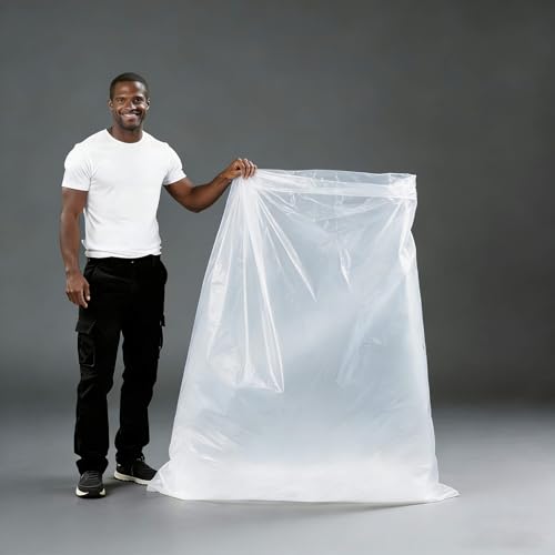 Large Plastic Bags 38 x 58 Inches Big Clear Storage Bags Great for Moisture proof, Dust proof, Luggage, Suitcase, Comforter, Appliances and More (5 Pack)
