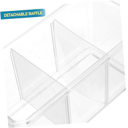 Toyvian 3-Compartment Fish Isolation Box Removable Breeding Tank Divider Multi-Functional Fish Hatchery Container for Aquarium Use
