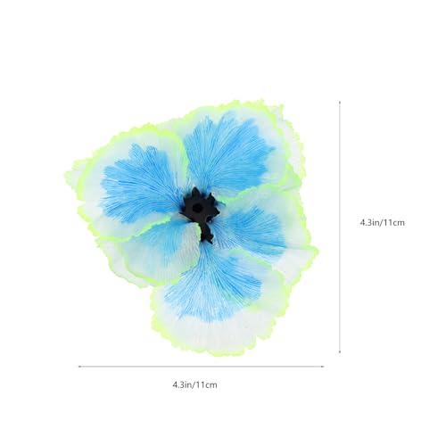 Homoyoyo Blue Silicone Artificial Aquatic Plants Fish Tank Decor Environment-Friendly Water Grass Adornment for Office and Home Aquarium Micro Landscape Safe Non-polluting Material