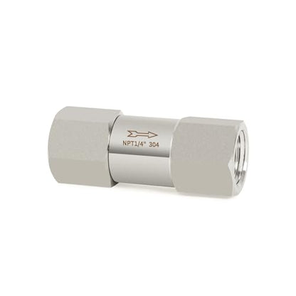 ChillWaves 304 Stainless Steel In-Line Split Check Valve 1/4" NPT Female Thread, One-Way Non-return Check Valve for Backflow Prevention(1-PACK) - size: 1/4" FNPT, style: Split Check Valve
