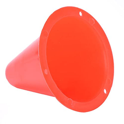 10pcs Football Cones Soccer Training Discs Football Marker Poles Flat Square Bottom Stackable for Soccer Training - color: Red