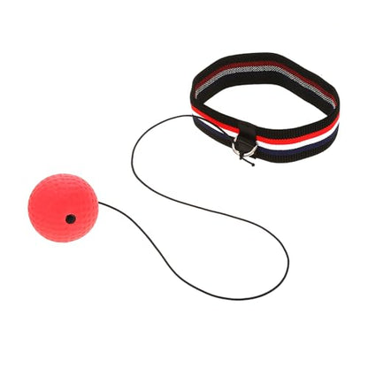 Adult Boxing Punch Exercise Ball Reflex Speed Training Head Band Equipment Lightweight Portable Great Accessory Boxing Training Black Red for Room Garden Park - size: E305-H04, style: E305-H04
