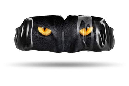 Impact Custom Professional MMA/Boxing/Muay Thai Mouthguard with Trim for Gag Reflex - color: Cat Eyes