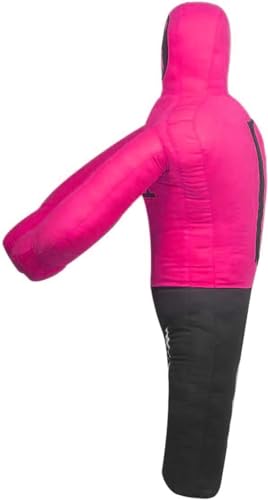 DALLX Kids Grappling Dummy for Fitness Training Practice Wrestling Judo Karate MMA Punching Dummy for Kids Jiu-Jitsu - UNFILLED - color: Pink