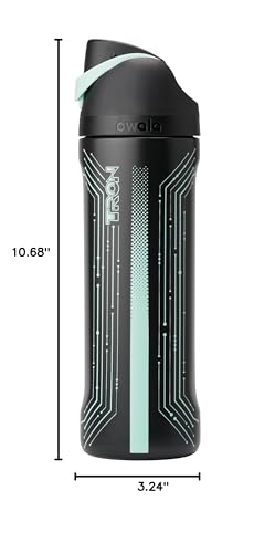 Owala Tron FreeSip Stainless Steel Water Bottle 24 oz Black - color: Tron, size: 24 Ounces