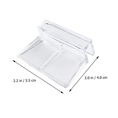 LIOOBO 10pcs Acrylic Support Frame for Fish Tanks Clips Aquarium Lid Clips Aquariums Fish Tank Rack