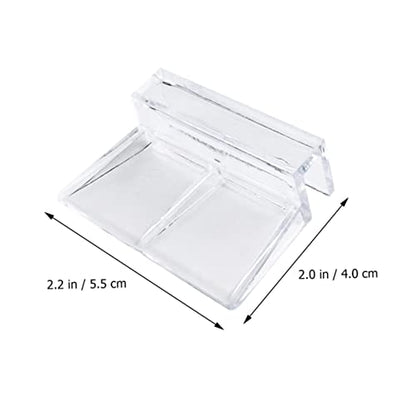 LIOOBO 10pcs Acrylic Support Frame for Fish Tanks Clips Aquarium Lid Clips Aquariums Fish Tank Rack