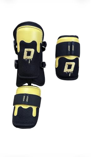 Youth Baseball Shin and Elbow Guard Set, Pink/Aqua/Black, Adjustable Straps, Lightweight, Breathable Mesh Lining - size: Youth Small Medium