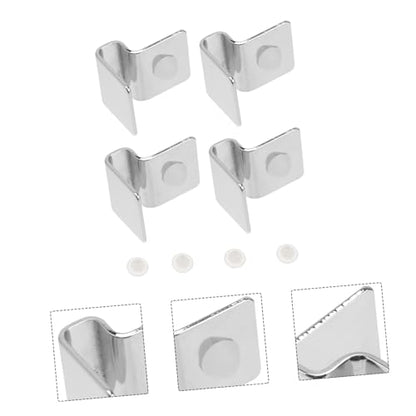 BESPORTBLE 8pcs Fish Tank Glass Cover Brackets Secure Aquarium Lid Clips for Stable Support and Protection of