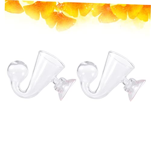 2pcs Glass Concentration Monitor for Aquariums Fish Tank Carbon Dioxide Detector Accurate Levels for Healthy Aquatic Plants and Fish - size: Size 1