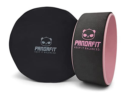 PandaFit Yoga Wheel 13" with Carry Bag - color: Pink
