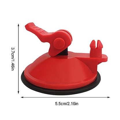 1set Aquarium Suction Cup Clip Fish Tank LED Light Angles Adjustable Buckle with Suction Cups Aquarium Accessories Tube Holder for Lid - color: Black