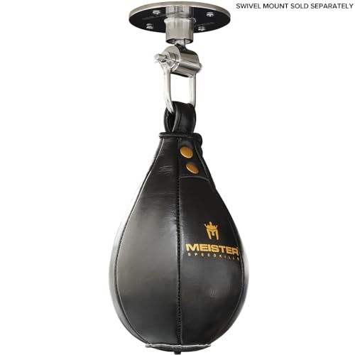 Meister SpeedKills Leather Speed Bag with Lightweight Latex Bladder - style: Small (7.5" x 5") (19 cm x 12.7 cm)