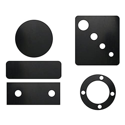 ANWUYANG Industrial Rubber Sheet Plate, 1mm 2mm 3mm 4mm 5mm 500x500mm Oil-Resistant and Wear-Resistant Black Rubber Mat, Insulating (Thickness : 3mm) - size: 3mm