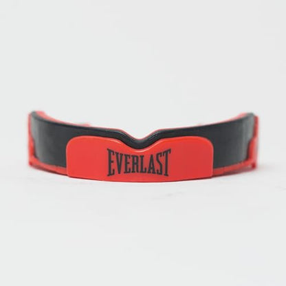 Everlast EverGel Single Boxing Mouthguard | MMA, Boil, Bite Fit | Wrestling - color: Red/Black