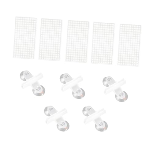 Abaodam 10Pcs Fish Tank Segregation Plate Creative Isolation Baffle Bottom Board for Aquariums Boards Clips Durable Material