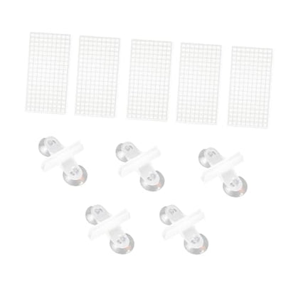 Abaodam 10Pcs Fish Tank Segregation Plate Creative Isolation Baffle Bottom Board for Aquariums Boards Clips Durable Material