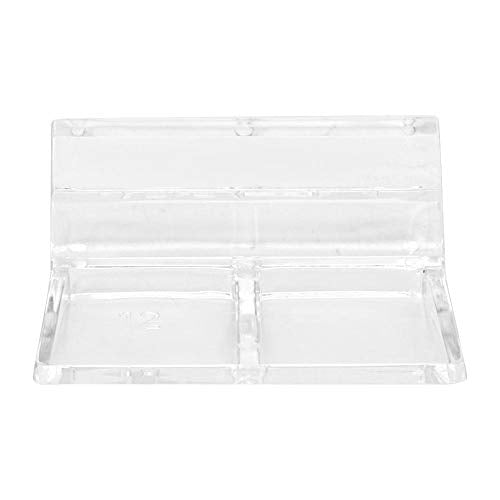 Hffheer 20Pcs Aquarium Glass Cover Clip Acrylic Universal Lid Clips for Rimless Aquariums Clear Color Acrylic Aquarium Glass Cover Holder(10mm)