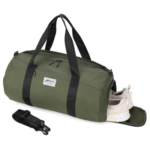 BESMART Gym Bags for Men with Side Pocket,38L Large Sports Gym Duffle Bag | Adjustable Strap&Shoe Compartment, Waterproof, Spacious, Wet Pocket, Durable Duffel Bag for Gym,Travel, Fitness,Olive Green - color: Olive Green With Tpu Pocket