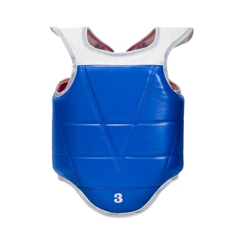Taekwondo Chest Protectors High Impacts Resistance Leather Texture Suitable for Taekwondo Art Training and - size: Large