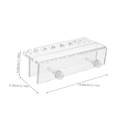 YARNOW Aquarium Storage Rack Acrylic Plant Holder for Fish Tank Tool Organizing Mount