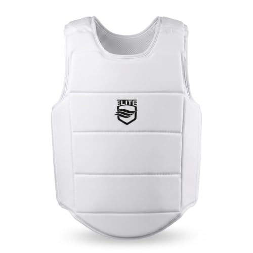 Karate Chest Guard for Kids & Adults. Martial Arts Body Protector. - size: Medium