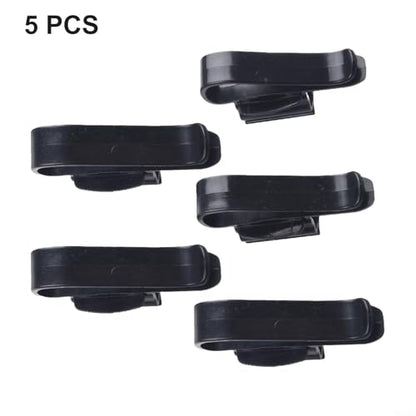 5 Pack Fish Tank Water Pipe Clamp ABS Aquarium Hose Holder for 8-16mm Tubing, Secure Mounting Clip for Aquarium Maintenance and Water Change Support(black)