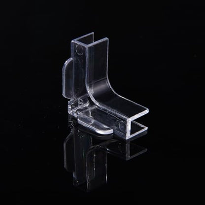 Hipanda Aquarium Hood Fish Tank top Cover, Terrarium lid Plastic Grid with 4-Piece Set Corner Protectors. Prevents Jumping (Fit 8MM/0.3inch Glass Black) - size: Fit 8MM/0.3inch Glass Black