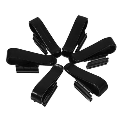 Kisangel 6pcs Aquarium Filtration Hose Clips Plastic Aquarium Hose Clamp for Fish Tank Water Pipe Buckle and Flexible - color: Black