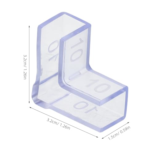DOITOOL 25pcs Aquarium Corner Pads 10mm Thick Fish Tank Glass Edge Protectors L-Shaped Non-Adhesive Safety Guards for Furniture and Protection
