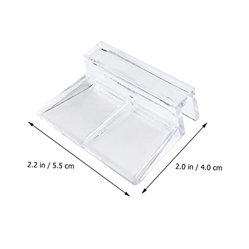 Mikikit 10pcs Aquarium Bracket Clips for Glass Tanks Durable Support Holders for Fish Tank Lids Easy Installation for Home and Shop Use