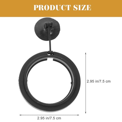 4pcs Fish Feeding Rings Floating Fish Tank Feeders Reusable Black Plastic Aquarium Accessories for Tropical and Betta Feeding