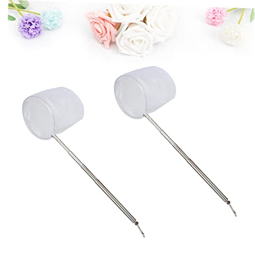 HEMOTON 2pcs Mini Shrimp Fishing Net Adjust Net Rod Aquarium Fish Lightweight Portable for Fish Tank