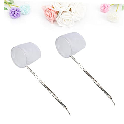 HEMOTON 2pcs Mini Shrimp Fishing Net Adjust Net Rod Aquarium Fish Lightweight Portable for Fish Tank