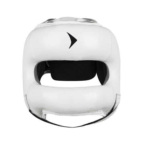 Nista Face Saver Nose Bar Headgear for Boxing & MMA Training - color: White, size: Large-X-Large