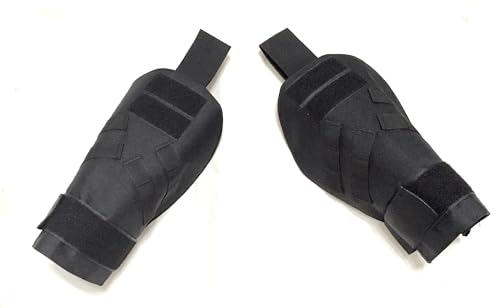 Airsoft Tactical Molle Shoulder Deltoid & Groin Pads 800D Nylon 1 Set Black