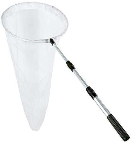 Insect and Butterfly Net with 12" Ring, 24" Net Depth, Handle Extends to 36 Inches