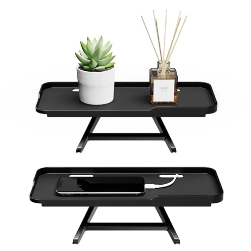 Adjustable Steel TV Top Shelf, Floating TV Stand, Universal Monitor Shelf for Soundbar, Game Console, Cable Box, Router Shelves (11.8 x 4.9 inch) - style: 11.8 x 4.9 inch